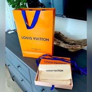 Louis Vuitton Orange and Cream Gift Set